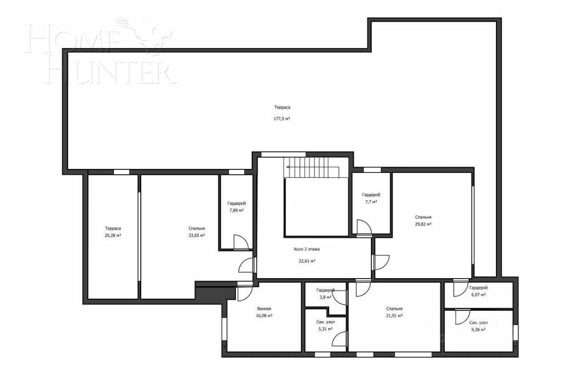 2-этажный коттедж 655 м² с отделкой