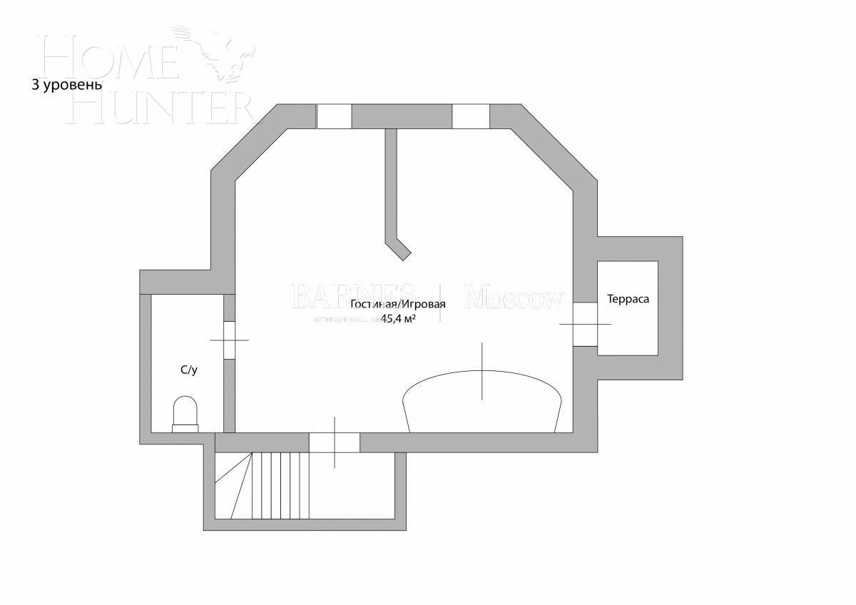 3-УРОВНЕВАЯ КВАРТИРА С ОТДЕЛКОЙ 227 М² НА 16 ЭТАЖЕ