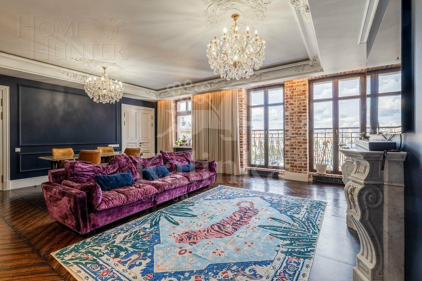 4-КОМН. АПАРТАМЕНТЫ С ОТДЕЛКОЙ 170.7 М² НА 9 ЭТАЖЕ