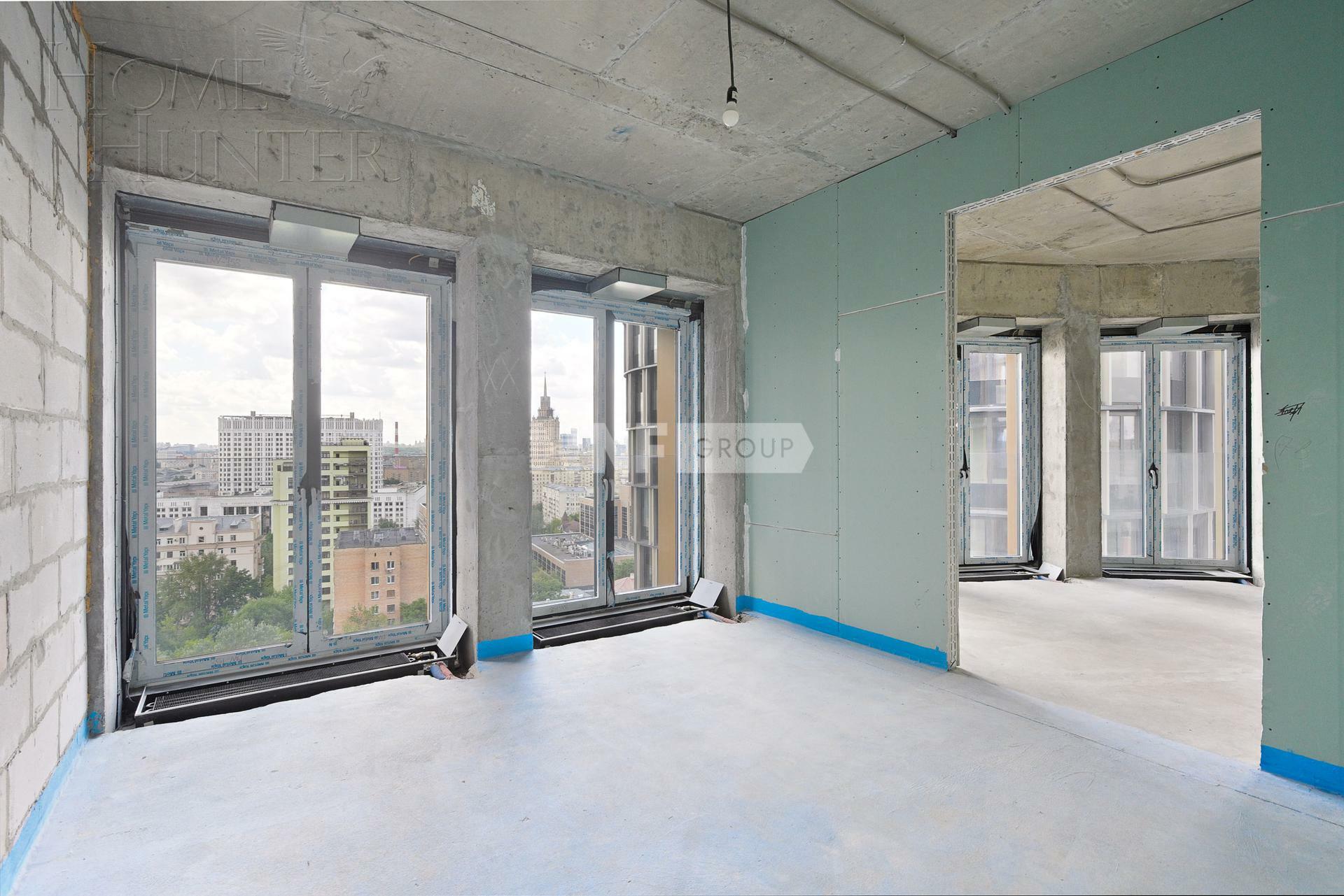 3-КОМН. АПАРТАМЕНТЫ БЕЗ ОТДЕЛКИ 126 М² НА 15 ЭТАЖЕ