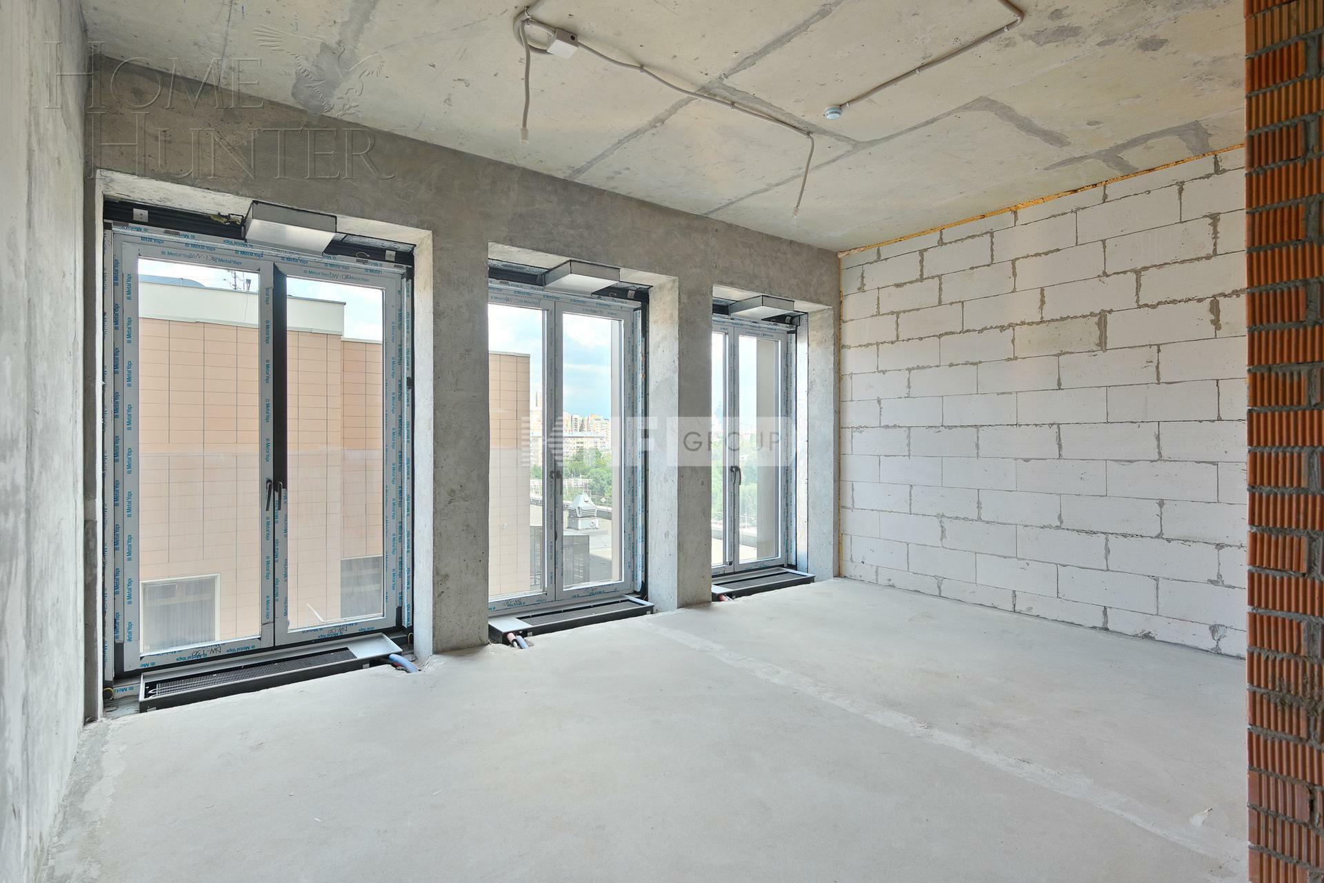 3-КОМН. АПАРТАМЕНТЫ БЕЗ ОТДЕЛКИ 129 М² НА 9 ЭТАЖЕ