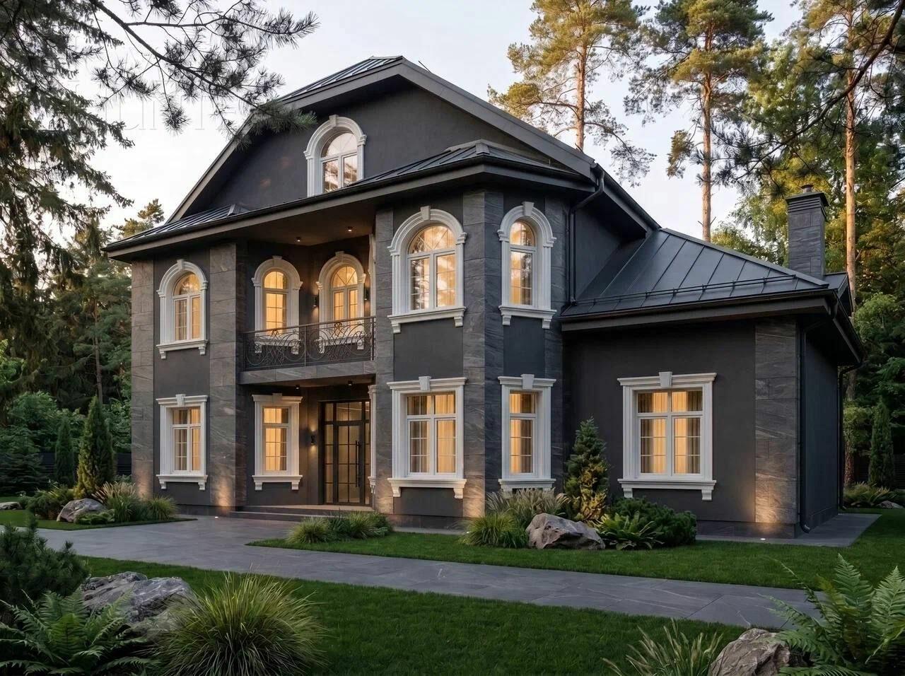 2-этажный коттедж 560 м² без отделки