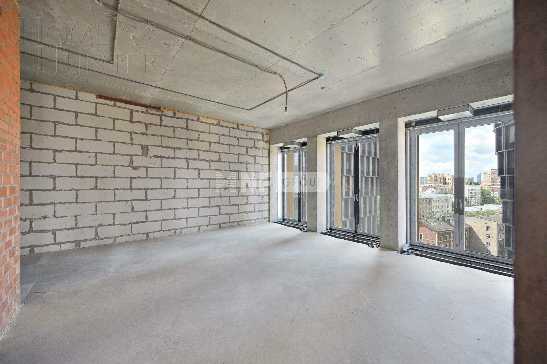 2-КОМН. АПАРТАМЕНТЫ БЕЗ ОТДЕЛКИ 122.6 М² НА 11 ЭТАЖЕ