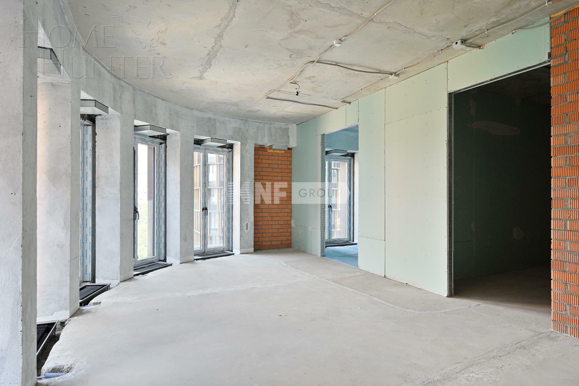 2-КОМН. АПАРТАМЕНТЫ БЕЗ ОТДЕЛКИ 88.8 М² НА 6 ЭТАЖЕ