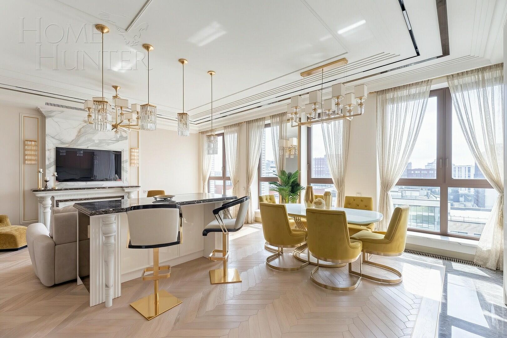 4-КОМН. КВАРТИРА С ОТДЕЛКОЙ 186 М² НА 10 ЭТАЖЕ