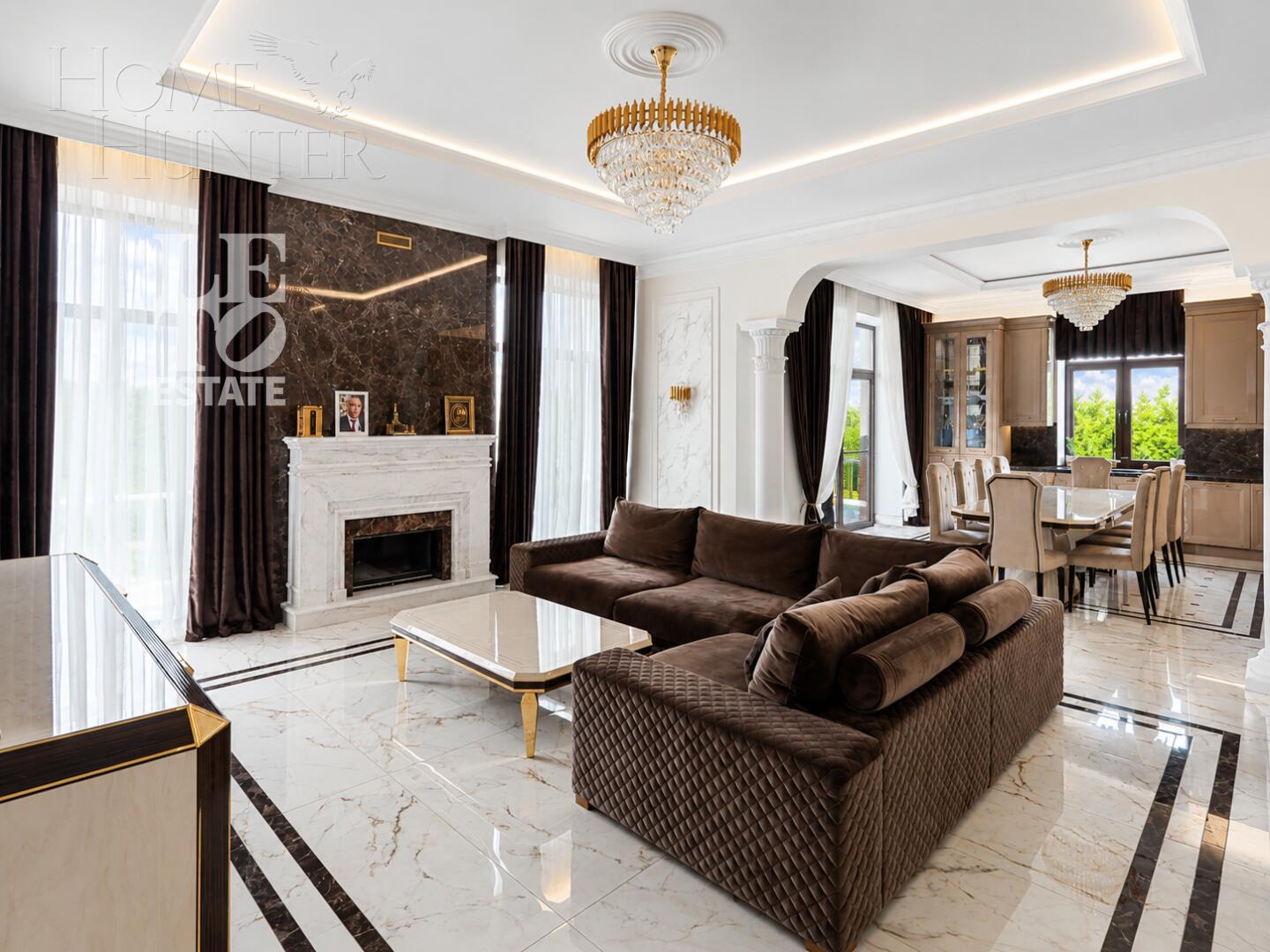 2-этажный коттедж 640 м² с отделкой