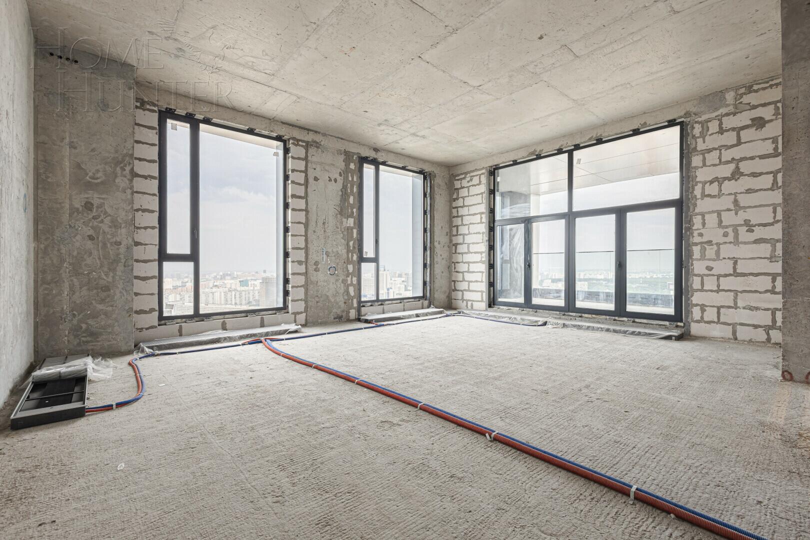 4-КОМН. ПЕНТХАУС БЕЗ ОТДЕЛКИ 156.9 М² НА 34 ЭТАЖЕ