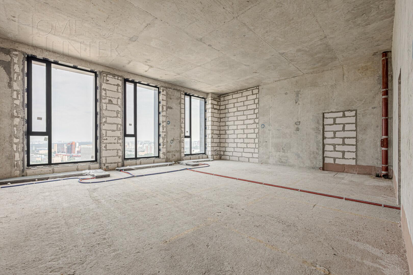 4-КОМН. ПЕНТХАУС БЕЗ ОТДЕЛКИ 156.9 М² НА 34 ЭТАЖЕ