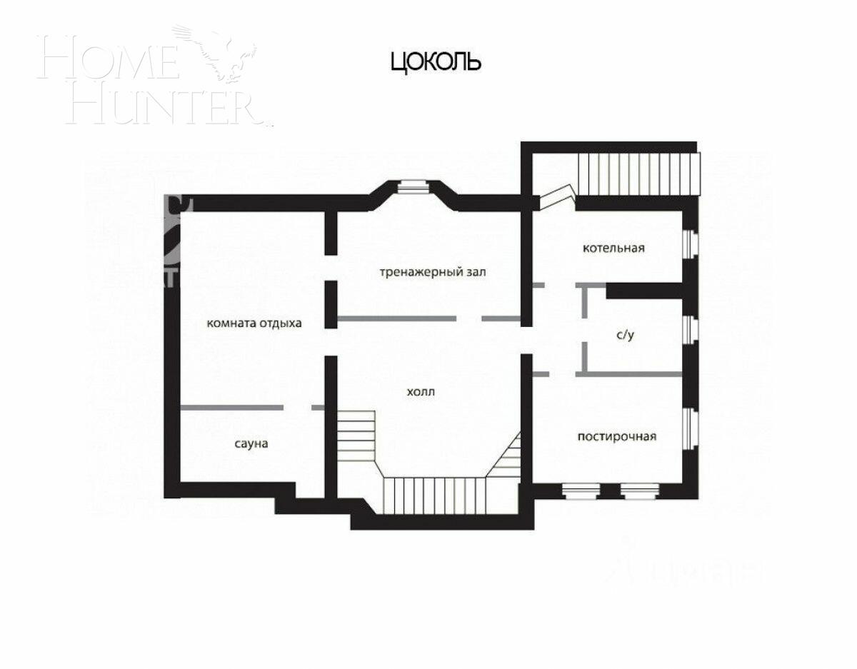 2-этажный коттедж 547 м² без отделки