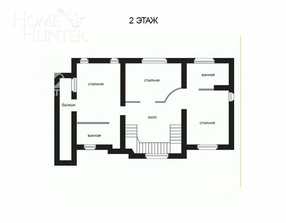2-этажный коттедж 547 м² без отделки