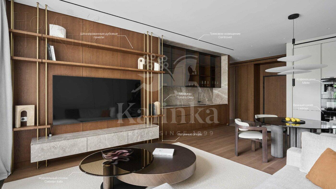 3-КОМН. КВАРТИРА С ОТДЕЛКОЙ 97.3 М² НА 1 ЭТАЖЕ