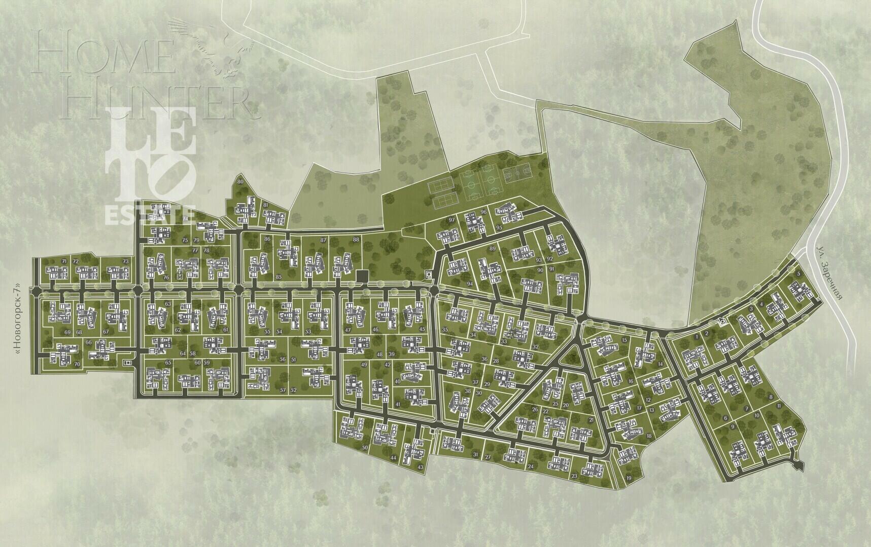 2-этажный коттедж 590 м² без отделки