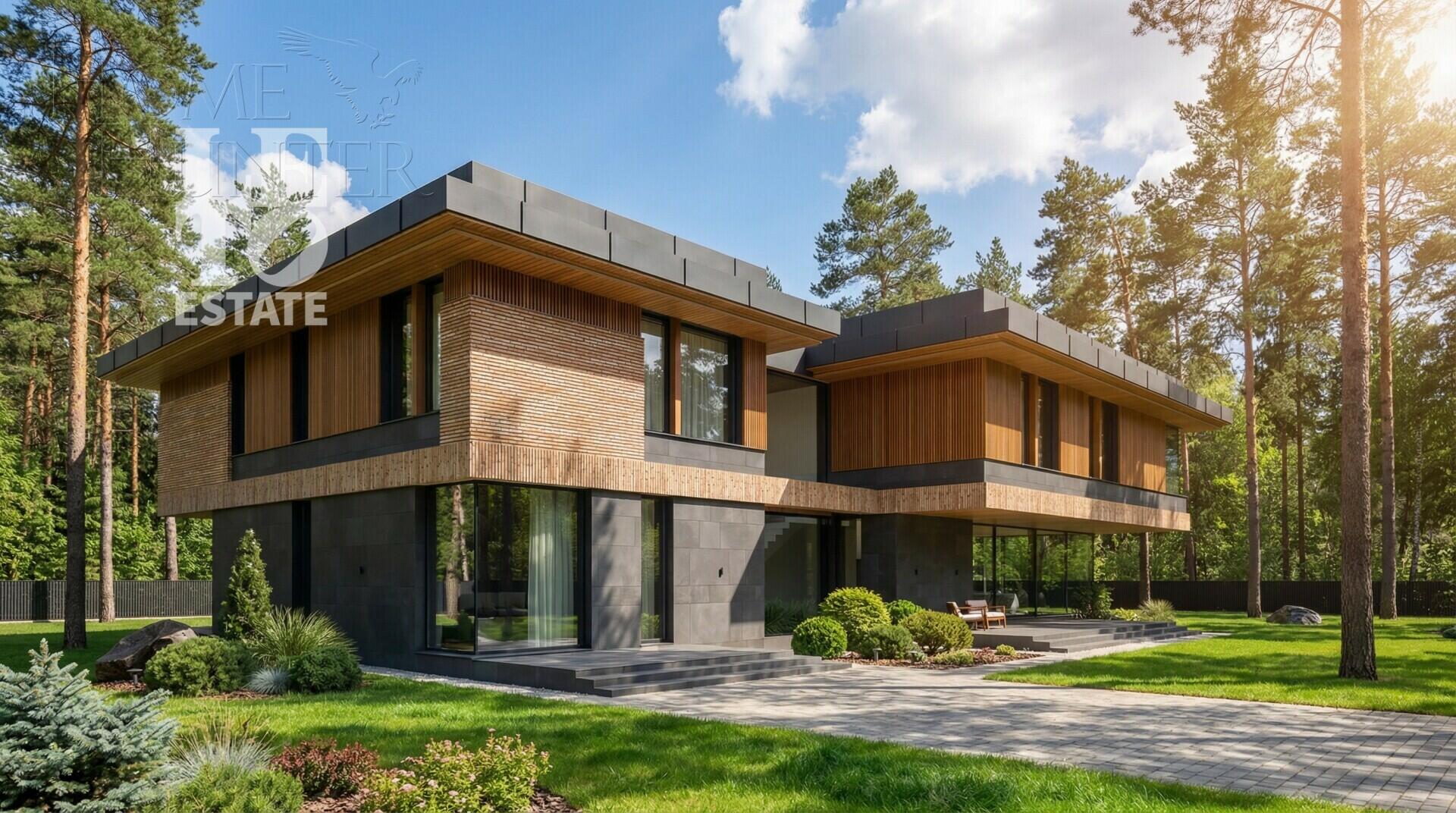 2-этажный коттедж 590 м² без отделки