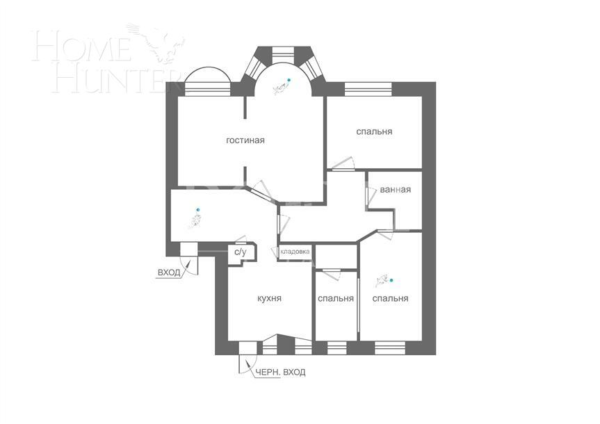 4-КОМН. КВАРТИРА С ОТДЕЛКОЙ 146 М² НА 6 ЭТАЖЕ