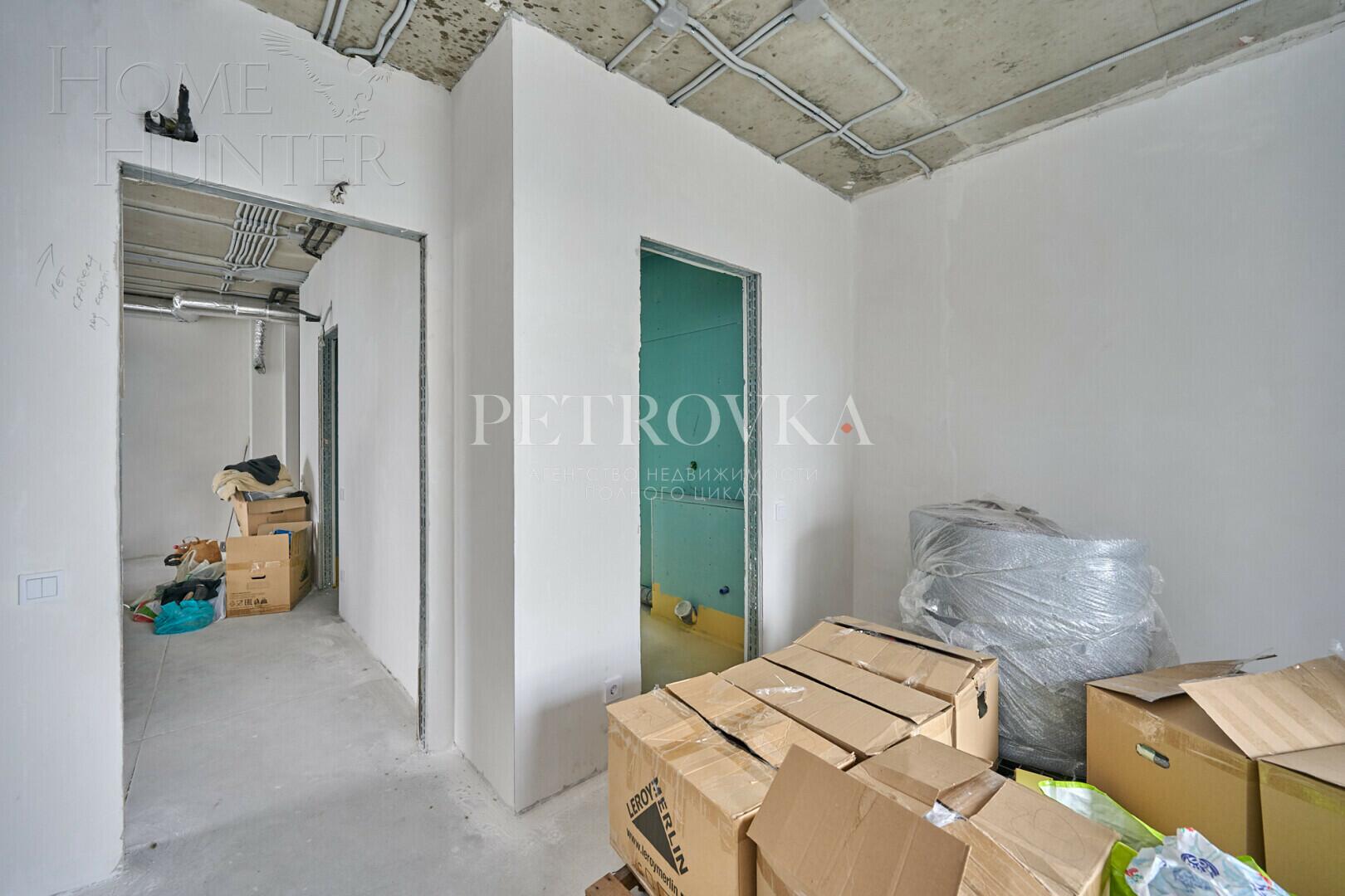 3-КОМН. КВАРТИРА БЕЗ ОТДЕЛКИ 66 М² НА 35 ЭТАЖЕ
