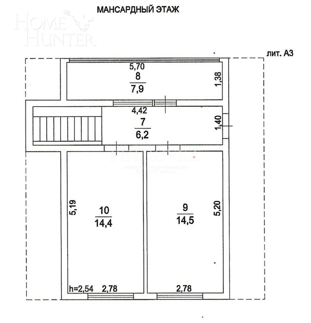 1-этажный коттедж 113.4 м² с отделкой