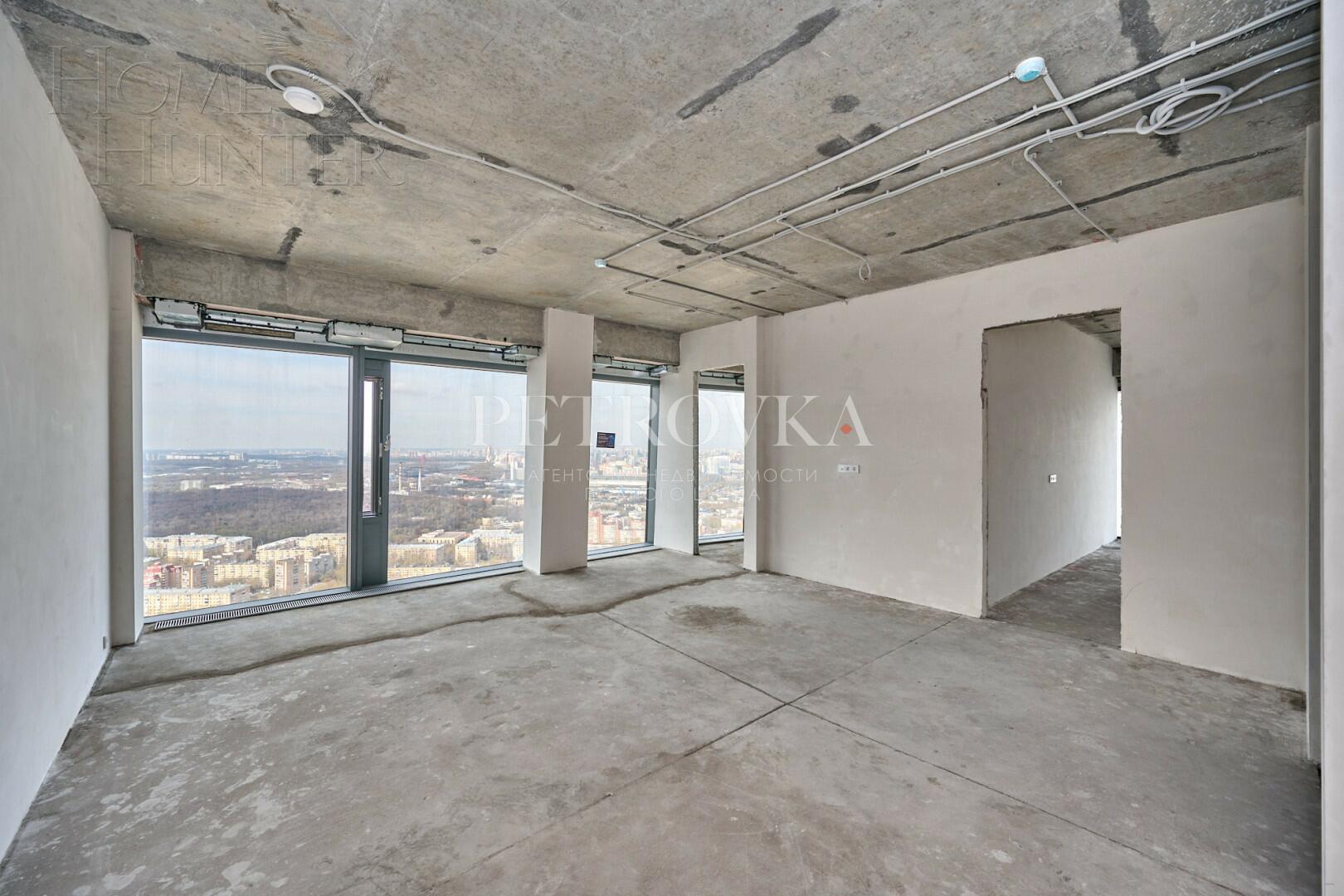 4-КОМН. КВАРТИРА БЕЗ ОТДЕЛКИ 114.6 М² НА 53 ЭТАЖЕ