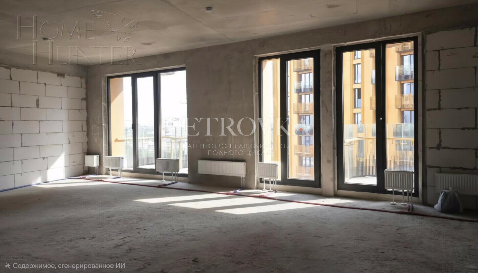 2-КОМН. КВАРТИРА БЕЗ ОТДЕЛКИ 74 М² НА 13 ЭТАЖЕ