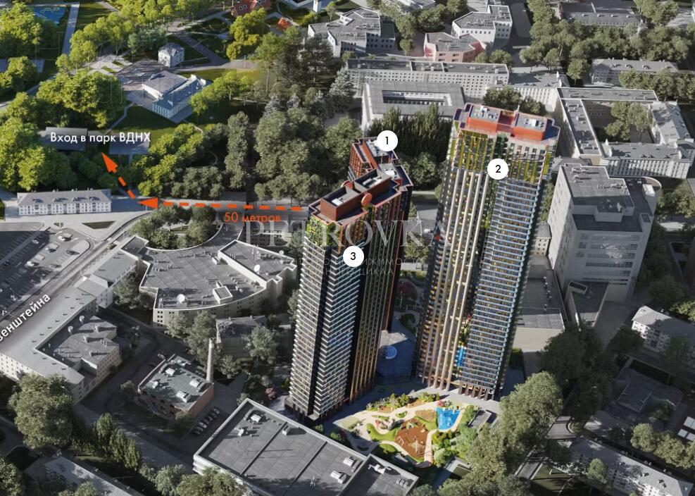 2-КОМН. КВАРТИРА С ОТДЕЛКОЙ 45.5 М² НА 10 ЭТАЖЕ