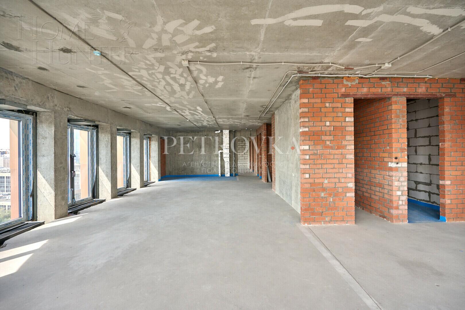 4-КОМН. АПАРТАМЕНТЫ БЕЗ ОТДЕЛКИ 180.1 М² НА 13 ЭТАЖЕ