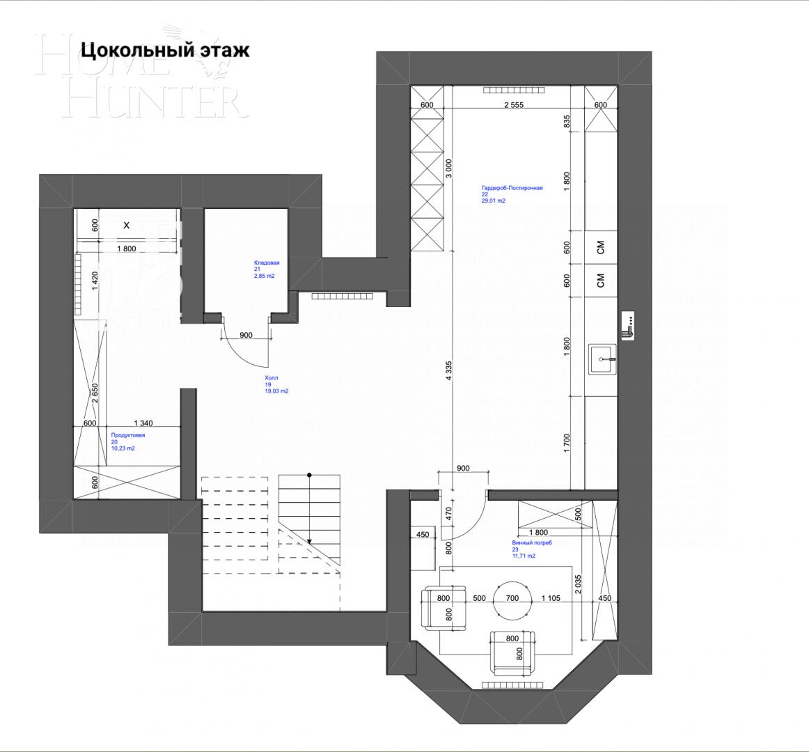 3-этажный таунхаус 320 м² с отделкой