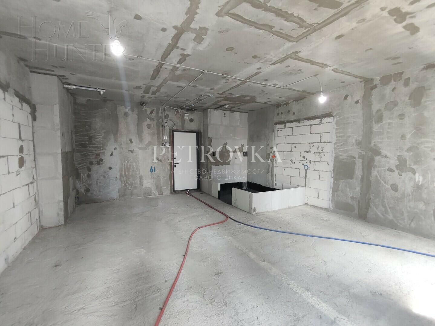 1-КОМН. КВАРТИРА БЕЗ ОТДЕЛКИ 45 М² НА 19 ЭТАЖЕ