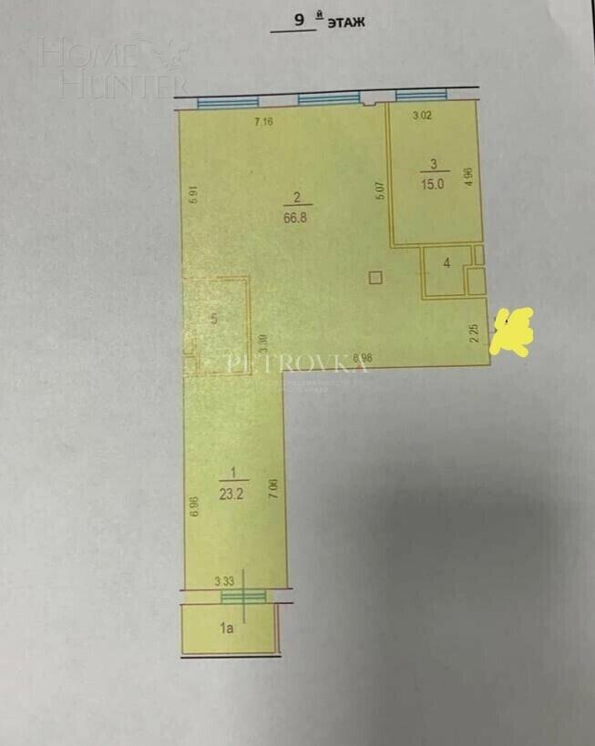 3-КОМН. КВАРТИРА БЕЗ ОТДЕЛКИ 113.6 М² НА 9 ЭТАЖЕ