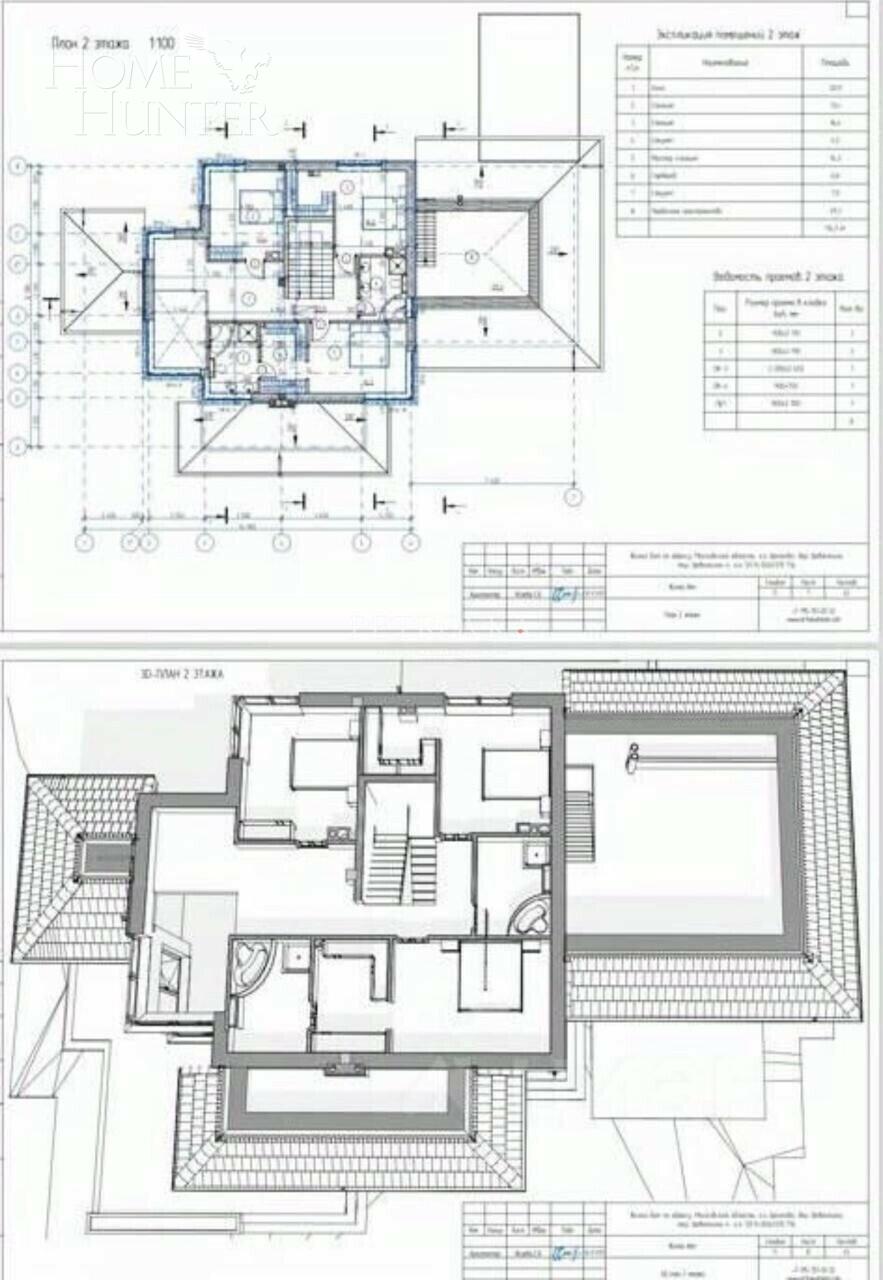 2-этажный коттедж 309 м² без отделки