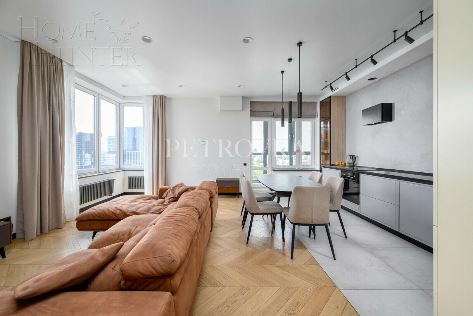 3-КОМН. КВАРТИРА С ОТДЕЛКОЙ 112.5 М² НА 15 ЭТАЖЕ