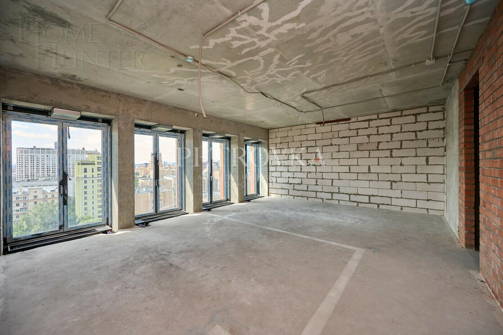 4-КОМН. АПАРТАМЕНТЫ БЕЗ ОТДЕЛКИ 180.1 М² НА 13 ЭТАЖЕ