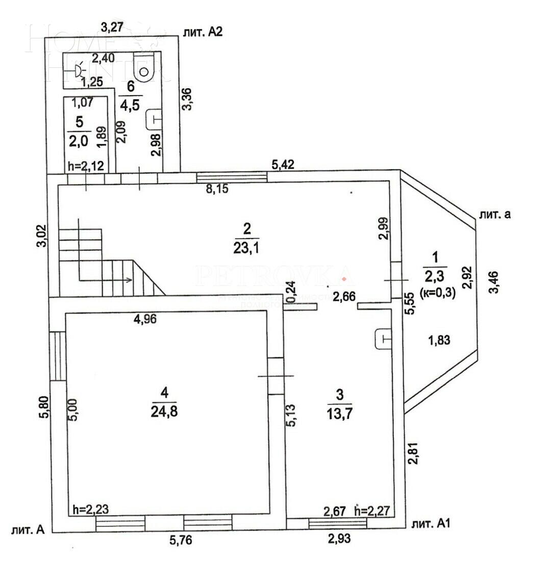 1-этажный коттедж 113.4 м² с отделкой