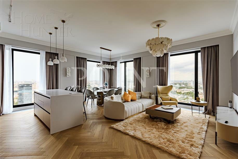 4-КОМН. КВАРТИРА С ОТДЕЛКОЙ 135 М² НА 35 ЭТАЖЕ
