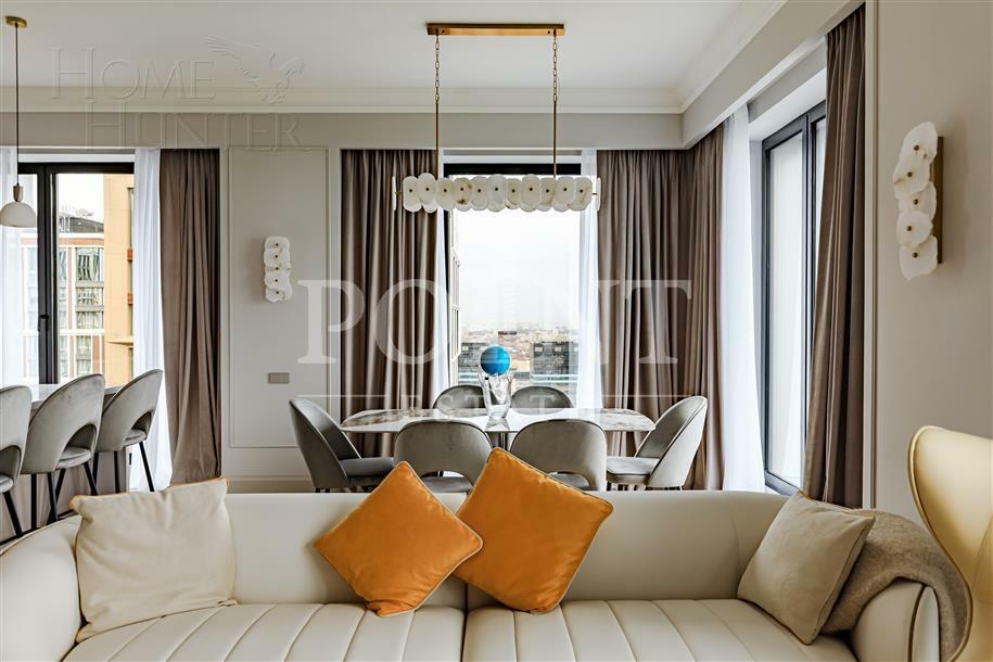 4-КОМН. КВАРТИРА С ОТДЕЛКОЙ 135 М² НА 35 ЭТАЖЕ