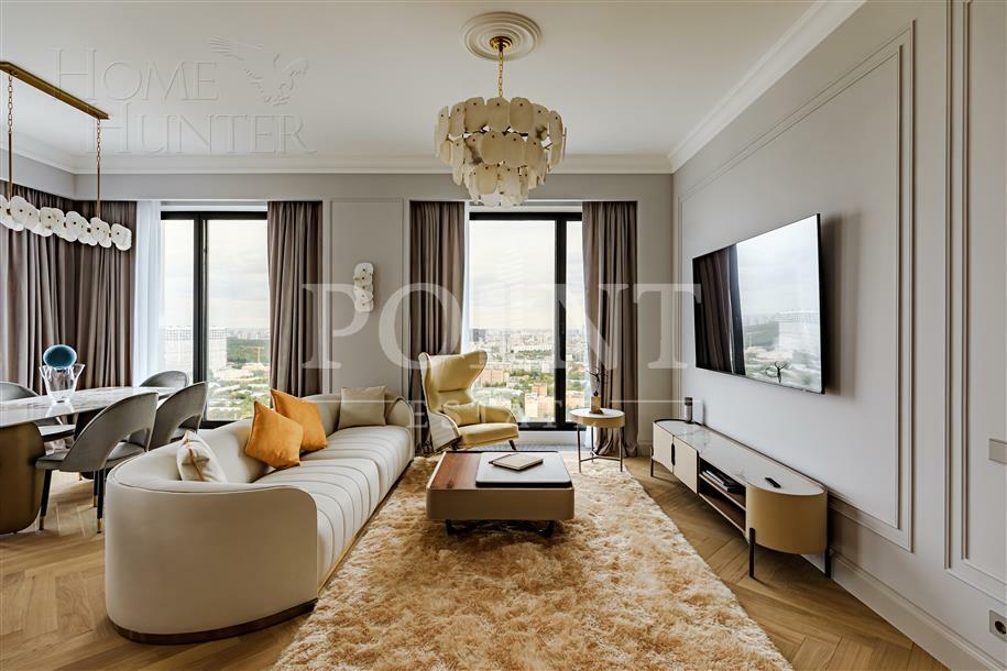 4-КОМН. КВАРТИРА С ОТДЕЛКОЙ 135 М² НА 35 ЭТАЖЕ