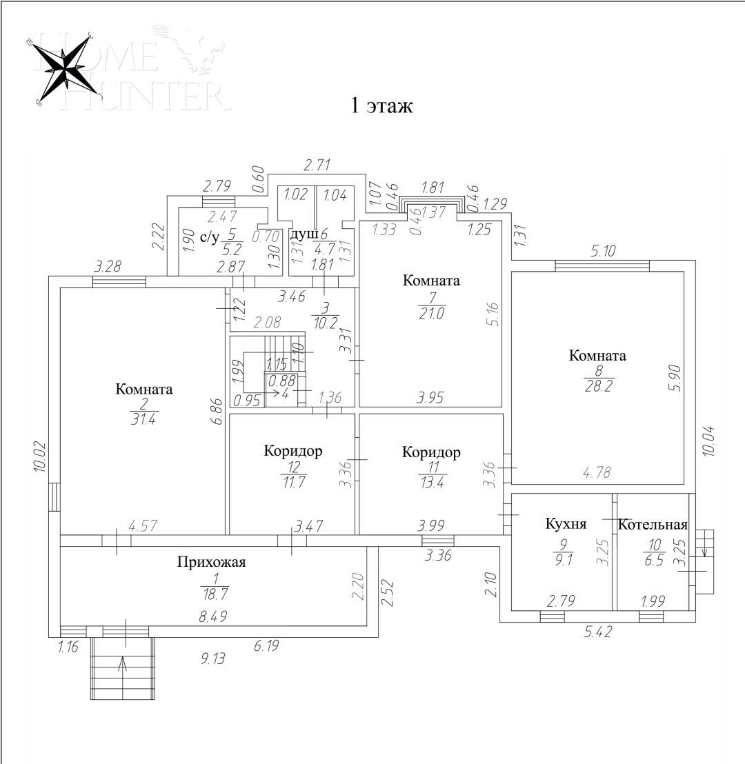2-этажный коттедж 231 м² с отделкой
