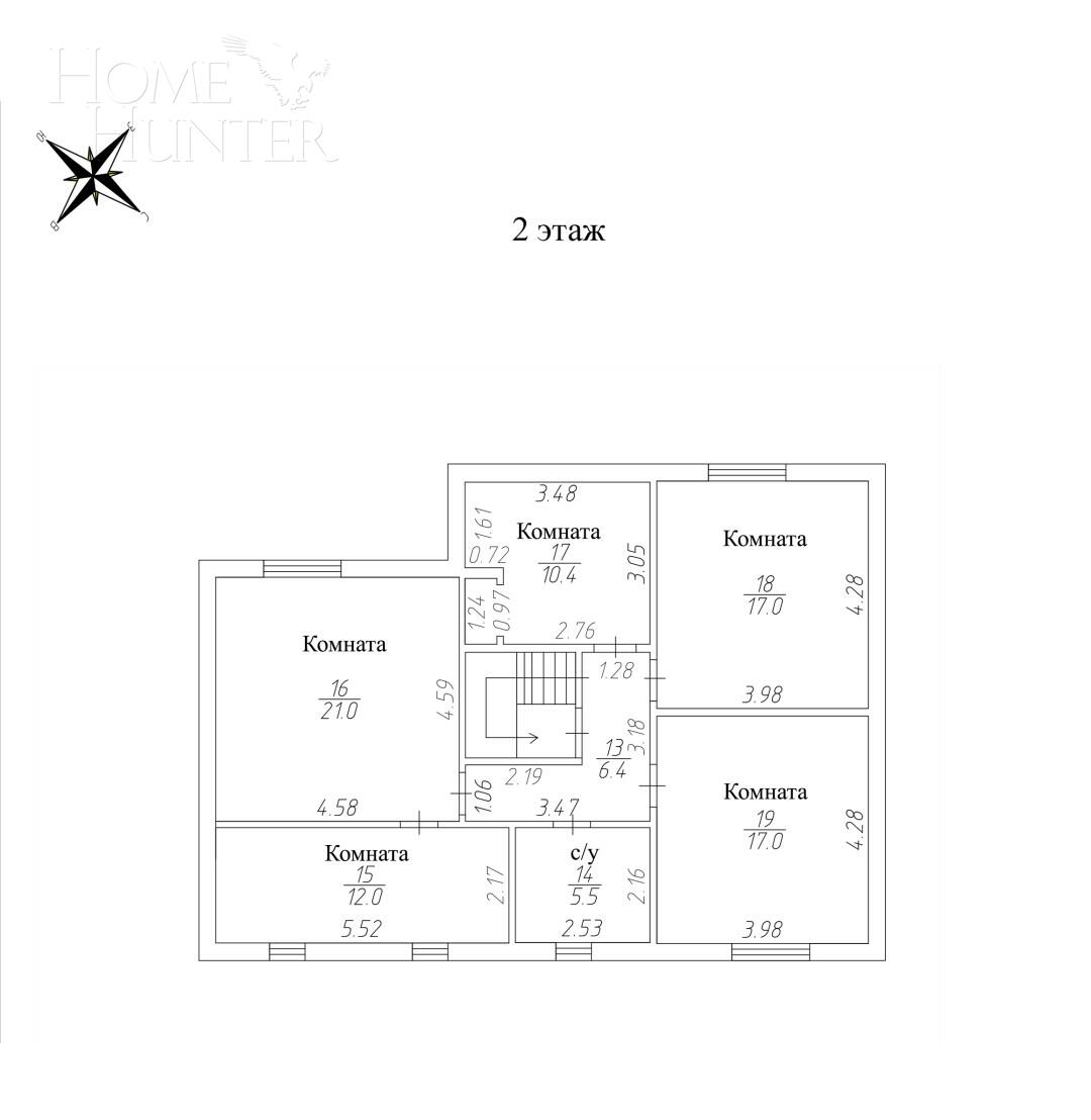 2-этажный коттедж 231 м² с отделкой