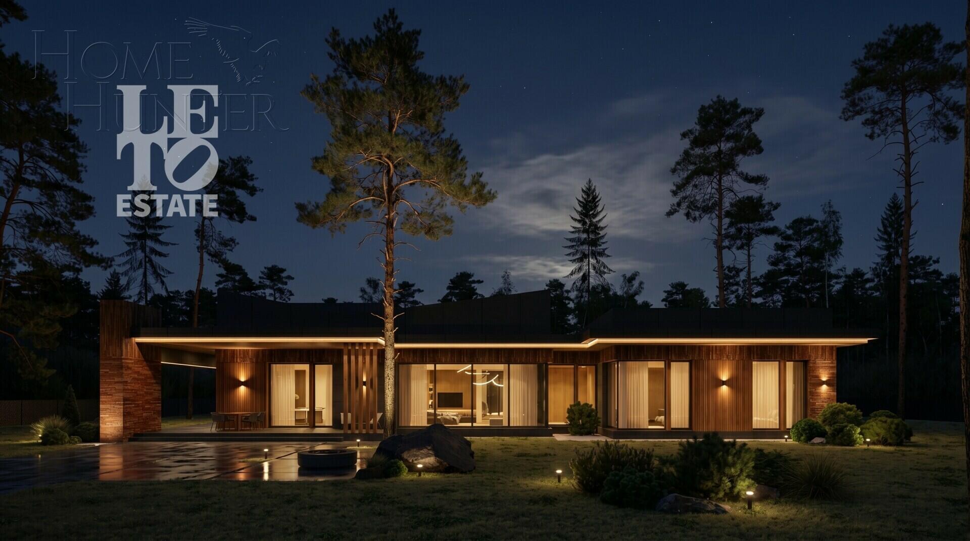 1-этажный коттедж 570 м² без отделки
