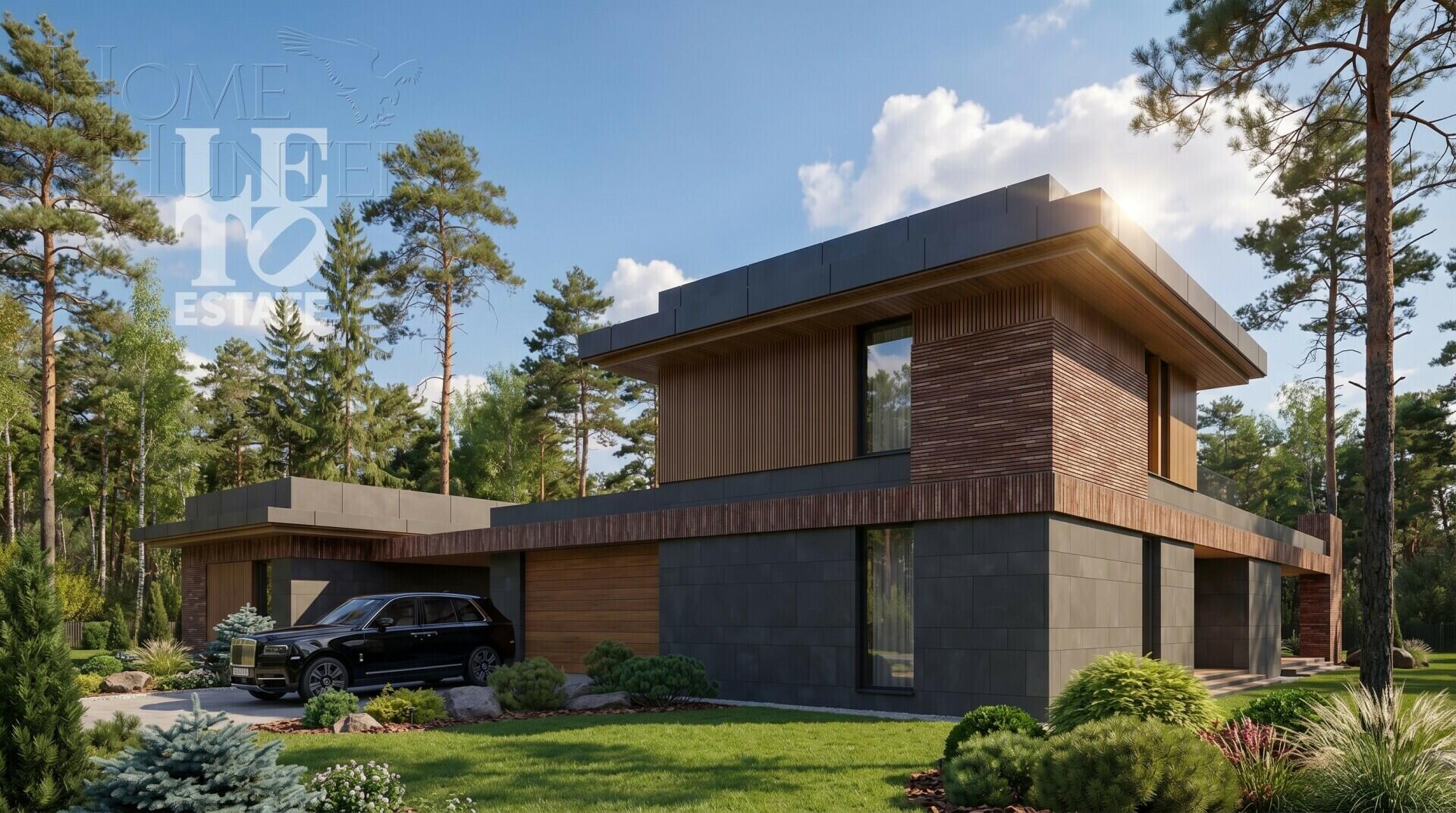1-этажный коттедж 570 м² без отделки