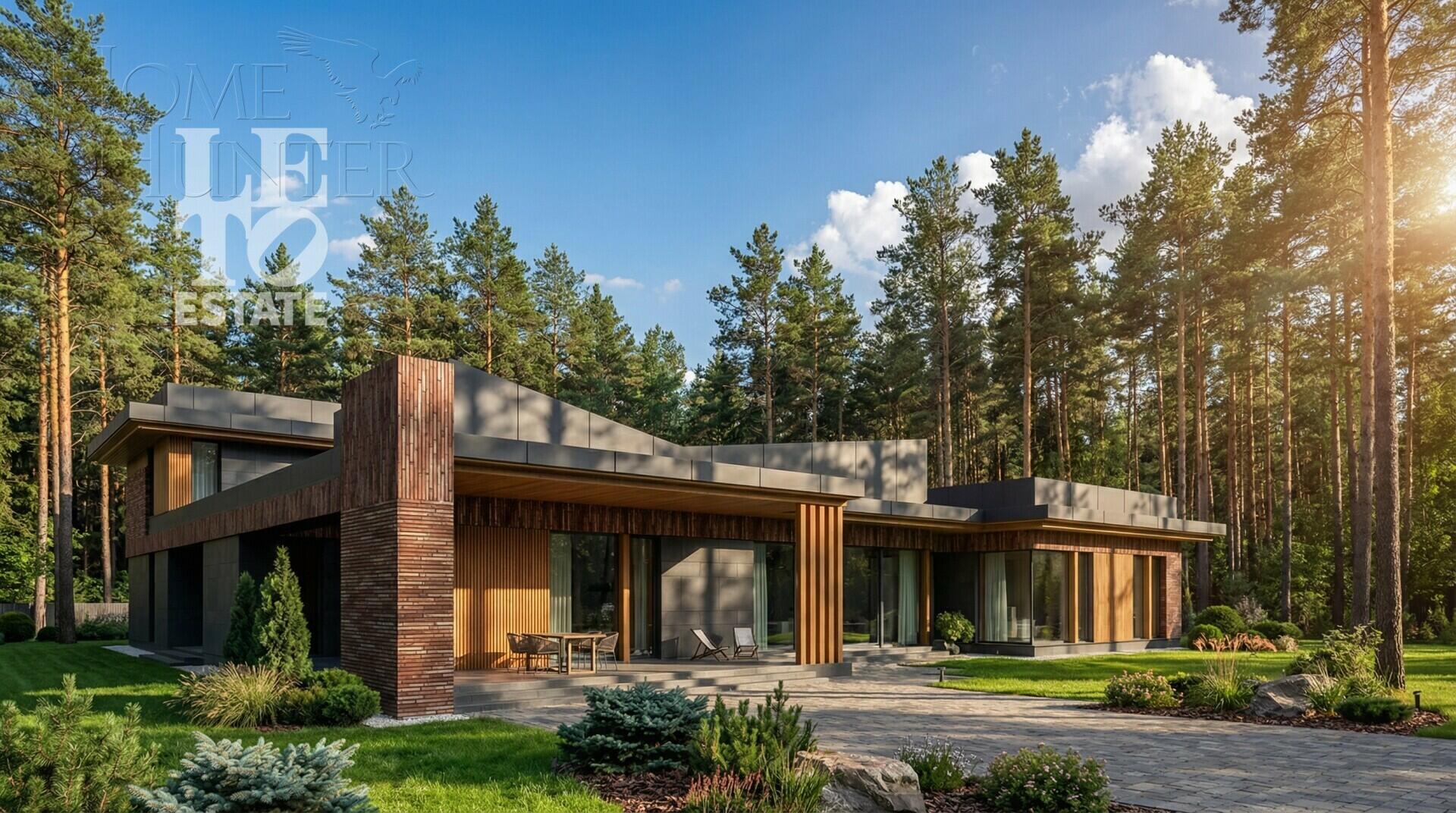 1-этажный коттедж 570 м² без отделки