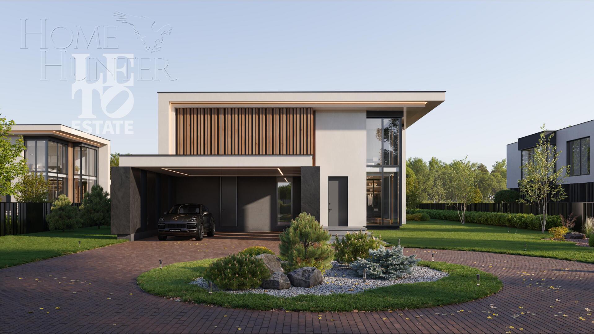 2-этажный коттедж 380 м² без отделки