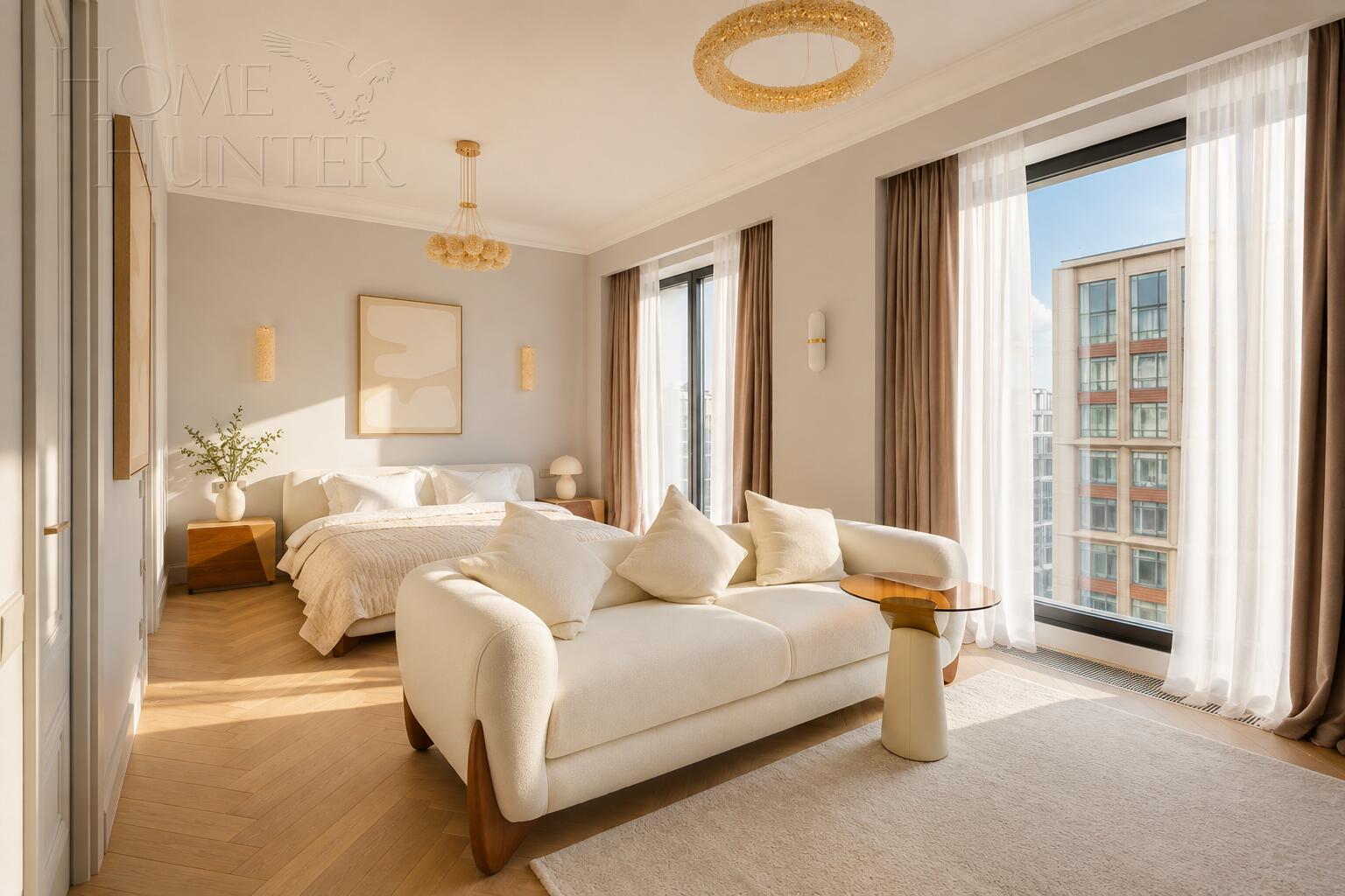 4-КОМН. КВАРТИРА С ОТДЕЛКОЙ 135 М² НА 35 ЭТАЖЕ