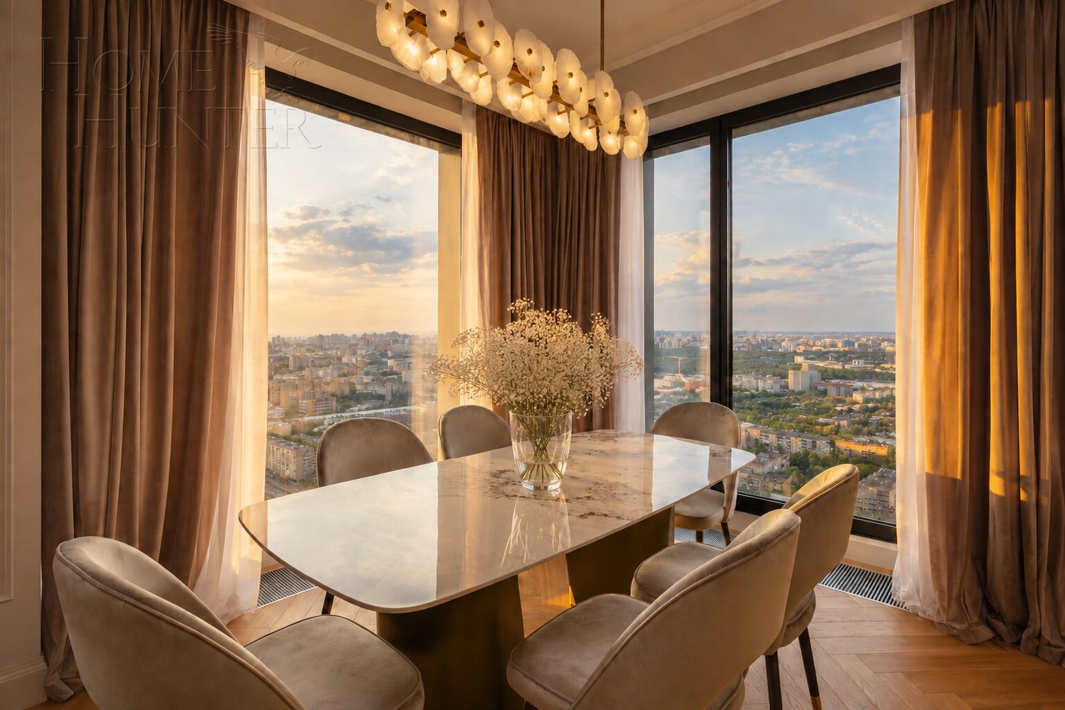 4-КОМН. КВАРТИРА С ОТДЕЛКОЙ 135 М² НА 35 ЭТАЖЕ