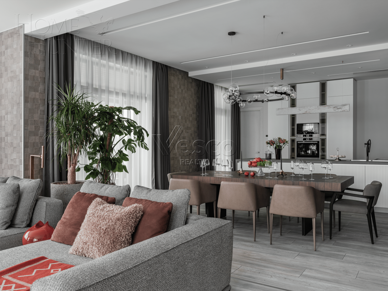 3-этажный коттедж 590 м² с отделкой