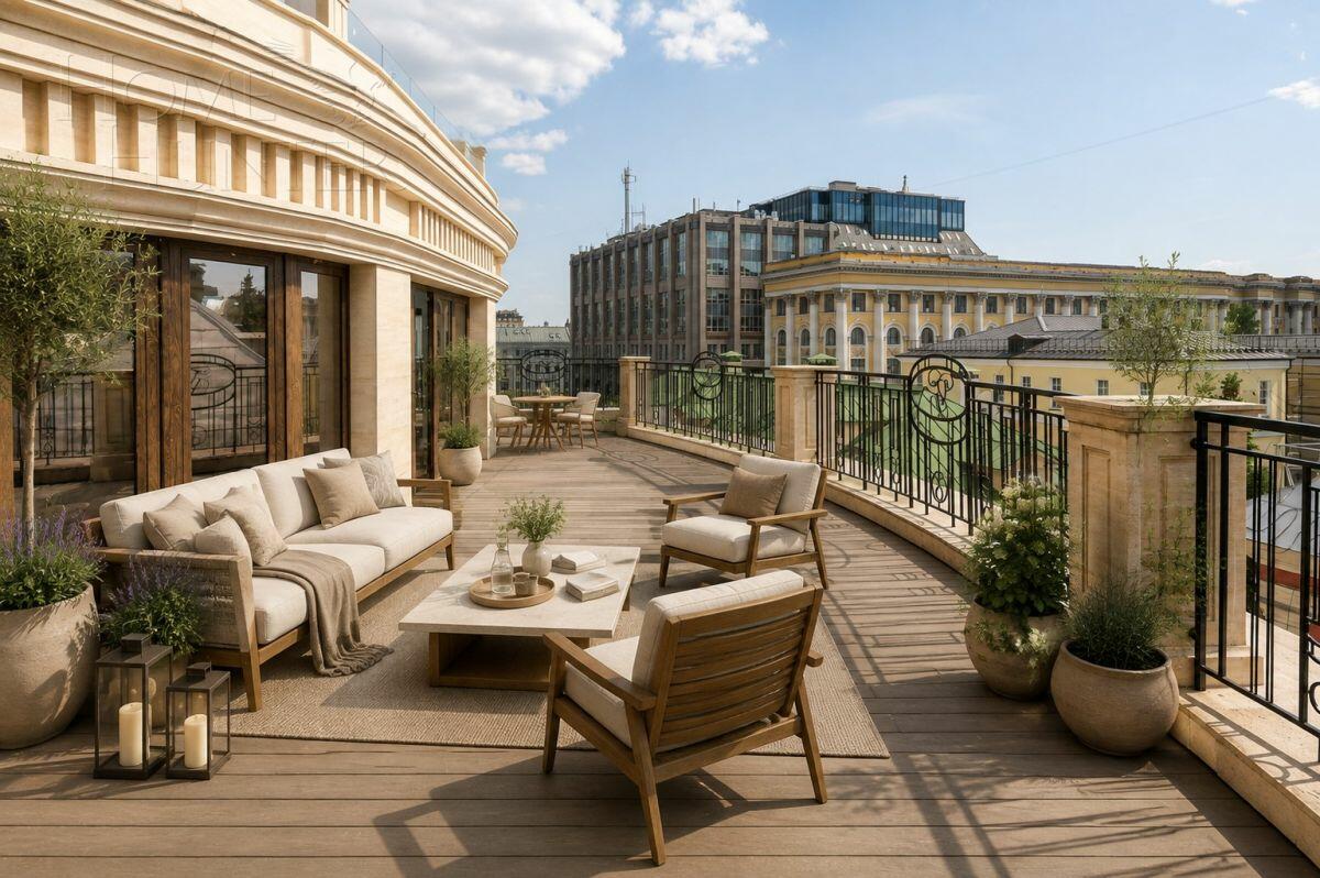 3-УРОВНЕВЫЕ АПАРТАМЕНТЫ БЕЗ ОТДЕЛКИ 664.7 М² НА 3 ЭТАЖЕ