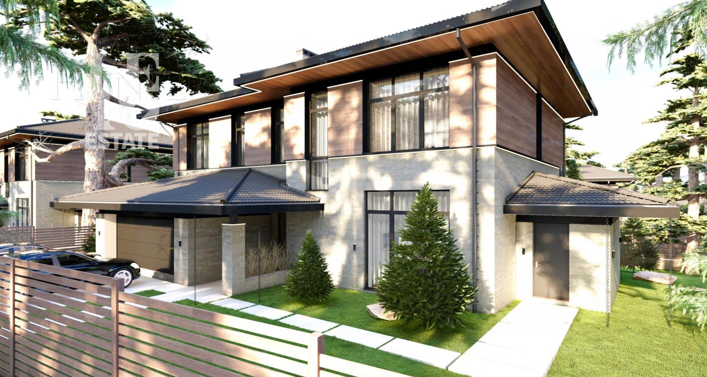 2-этажный коттедж 340 м² с отделкой