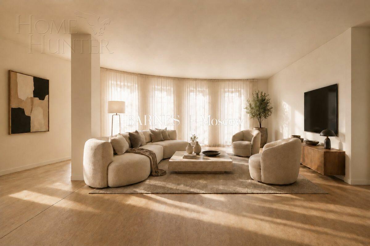 4-КОМН. АПАРТАМЕНТЫ БЕЗ ОТДЕЛКИ 127.3 М² НА 2 ЭТАЖЕ