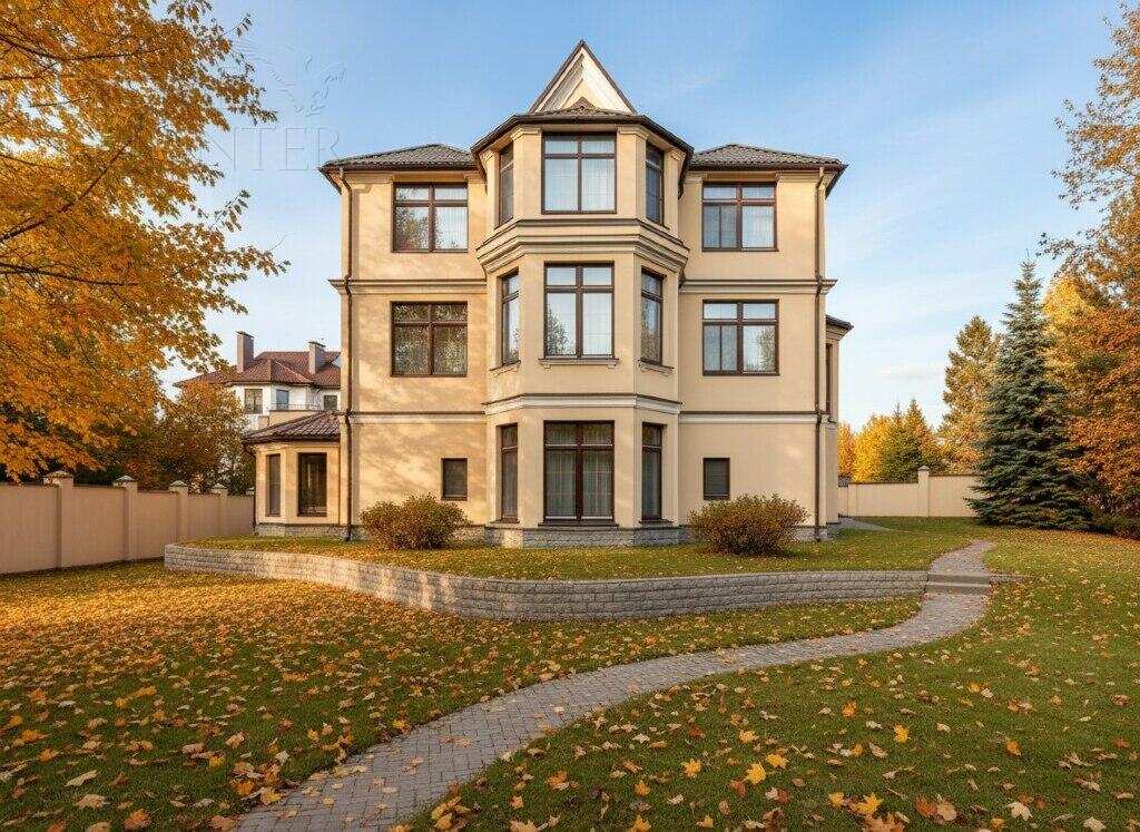 3-этажный коттедж 600 м² с отделкой