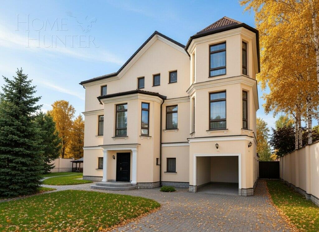 3-этажный коттедж 600 м² с отделкой