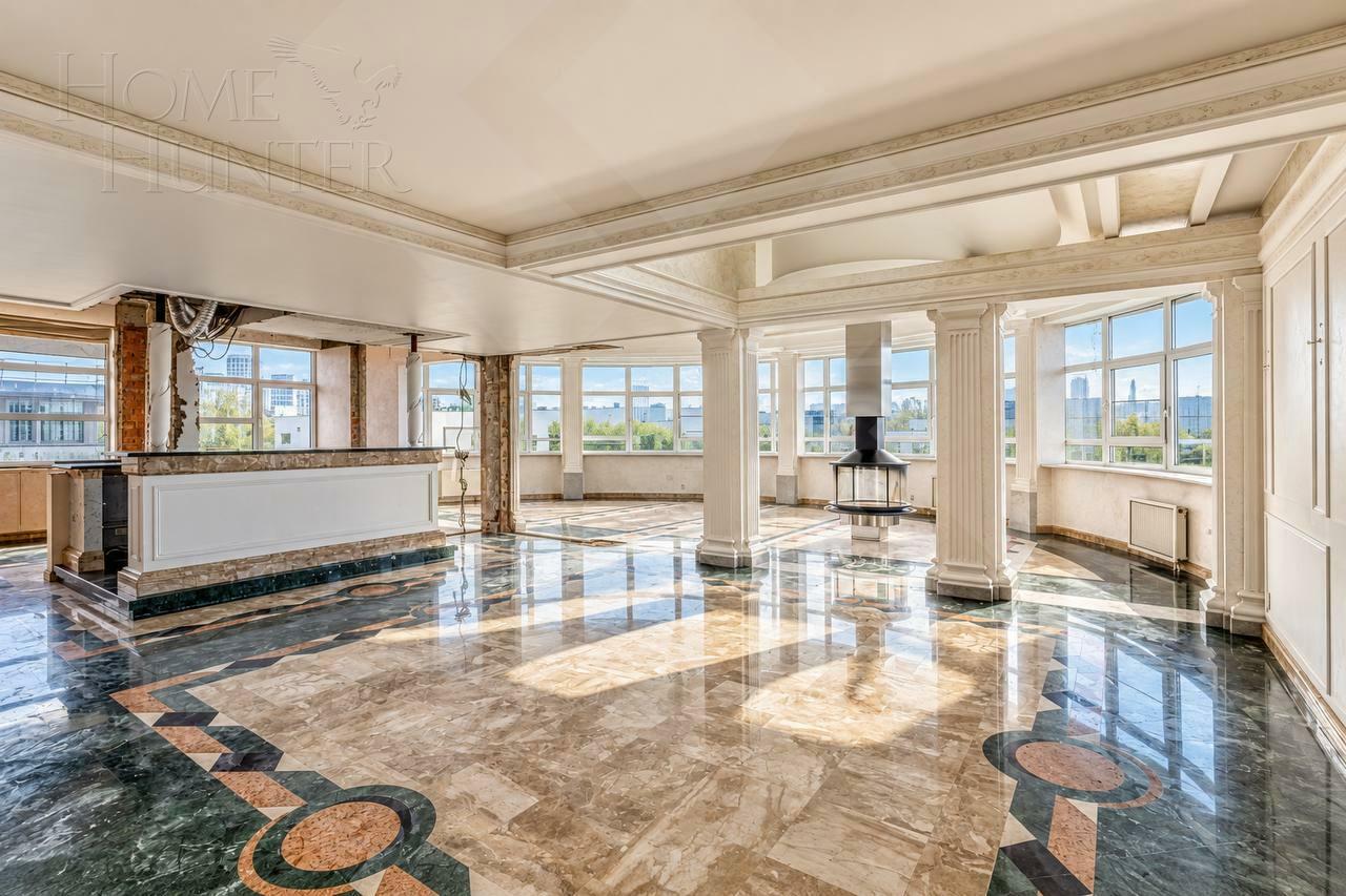 2-УРОВНЕВАЯ КВАРТИРА БЕЗ ОТДЕЛКИ 375.5 М² НА 4 ЭТАЖЕ