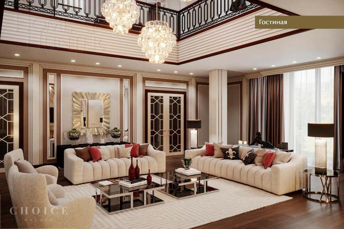 2-этажный коттедж 1 117.5 м² с отделкой